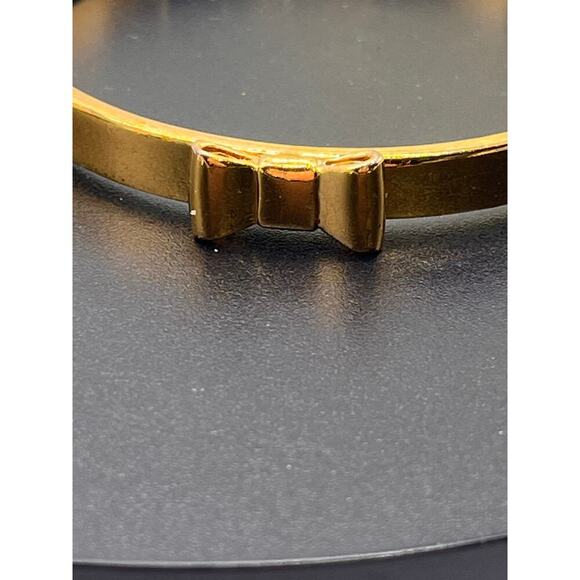 Kate Spade New York Gold Tone  "Take A Bow" Bangle Bracelet - Picture 5 of 12
